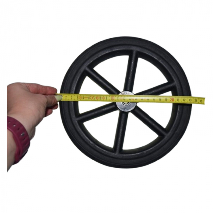 Roată față pentru carucior BabyActive RT1706-30, Negru [2]