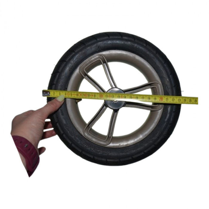 Roată față pentru carucior BabyActive RT1706-36, Negru [2]