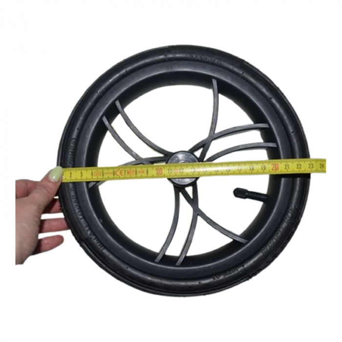 Roată față pentru carucior BabyActive RT1706-37, Negru [2]