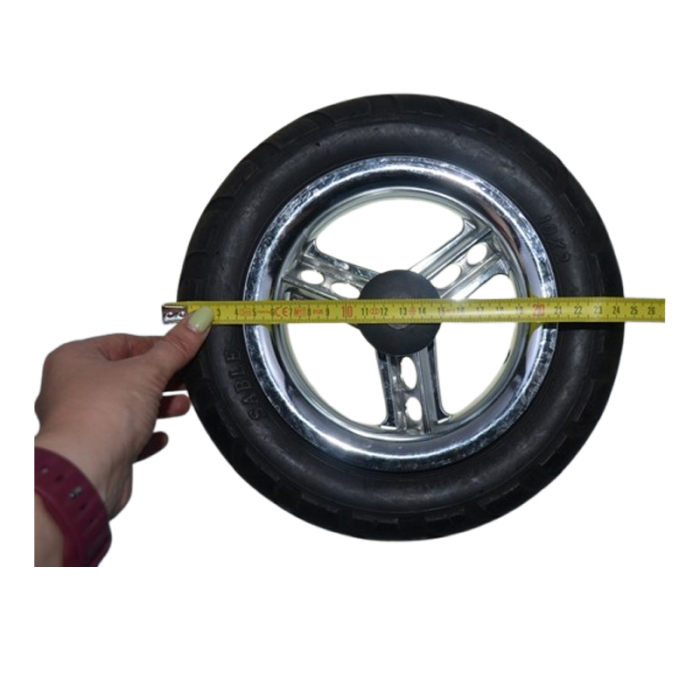 Roată față pentru carucior BabyActive RT1706-39, Negru [2]
