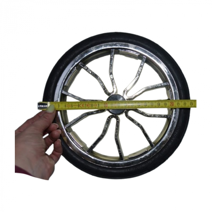 Roată față pentru carucior BabyActive RT1706-41, Negru [2]