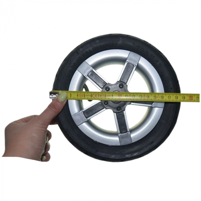 Roată față pentru carucior BabyActive RT1706-42, Negru [2]