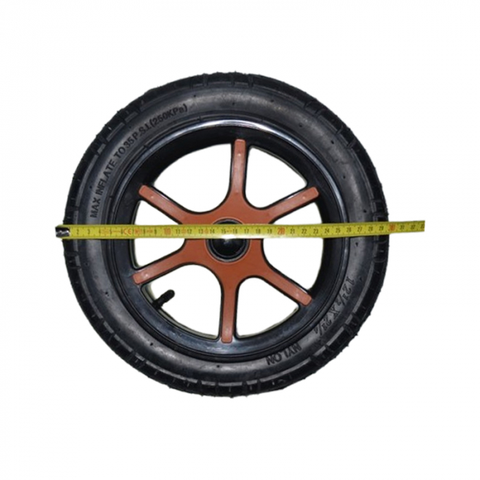 Roata spate pentru carucior BabyActive, RT1706-61, Negru [2]