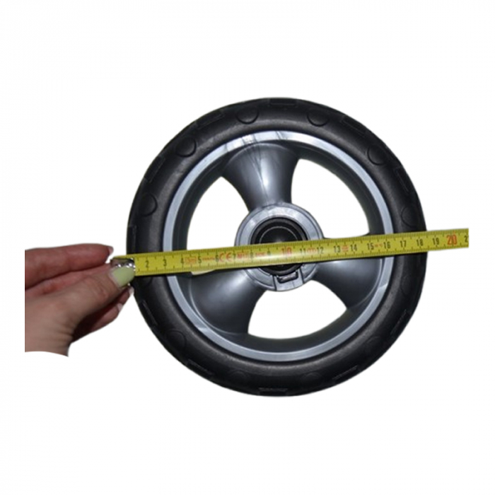 Roata spate pentru carucior, BabyActive RT1706-62, Negru [2]