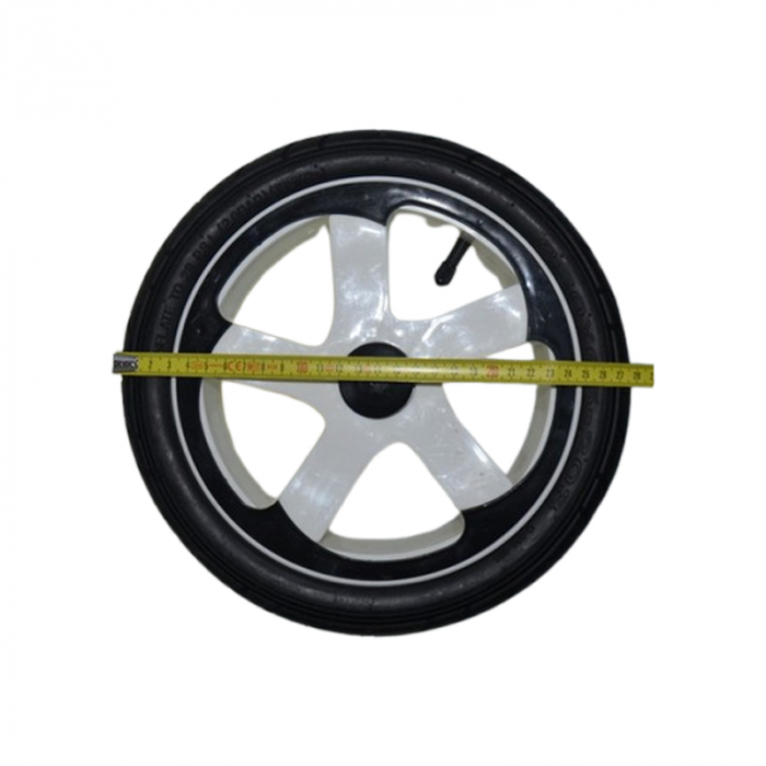 Roata spate pentru carucior BabyActive, RT1706-64, Negru [3]