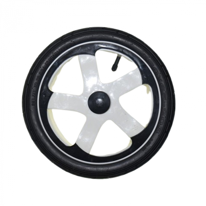 Roata spate pentru carucior BabyActive, RT1706-64, Negru [1]