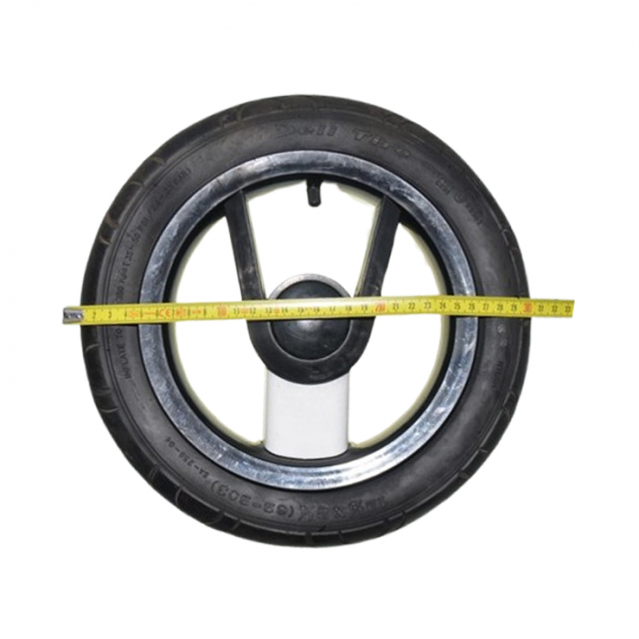 Roata spate pentru carucior BabyActive, RT1706-65, Negru [2]