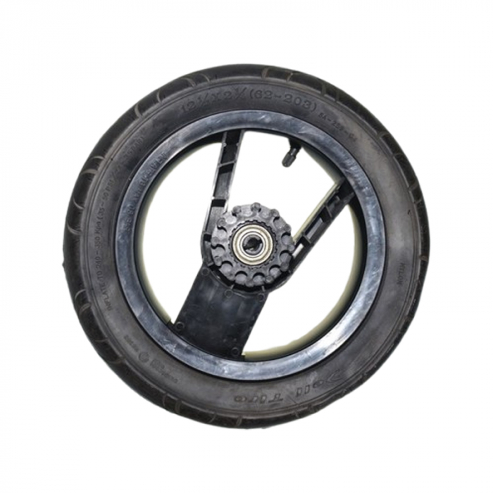 Roata spate pentru carucior BabyActive, RT1706-65, Negru [3]