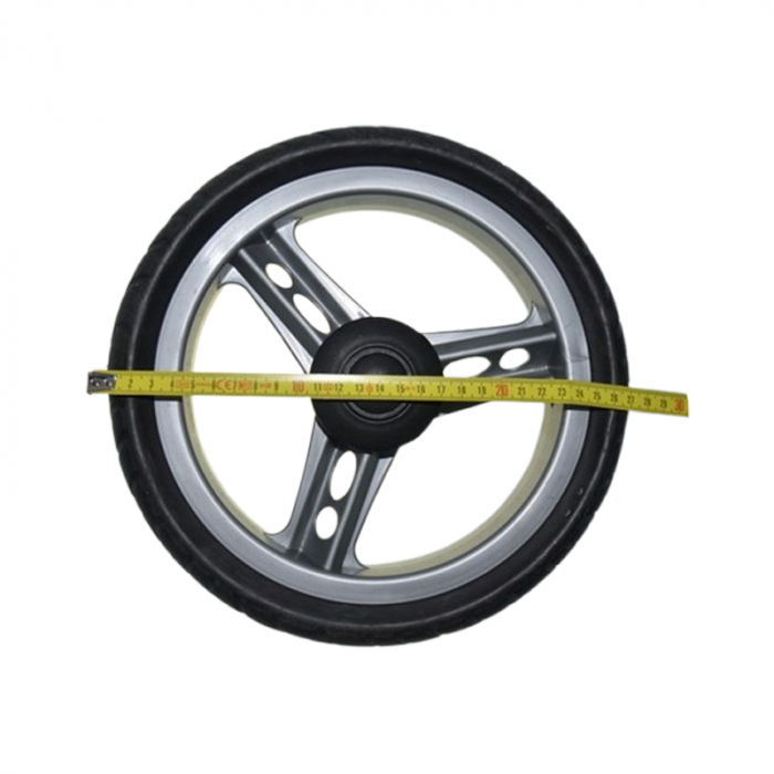 Roata spate pentru carucior, BabyActive RT1706-66, Negru [2]