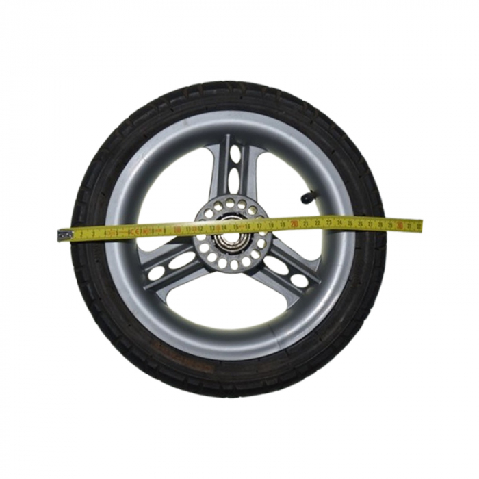 Roata spate pentru carucior, BabyActive RT1706-67, Negru [2]