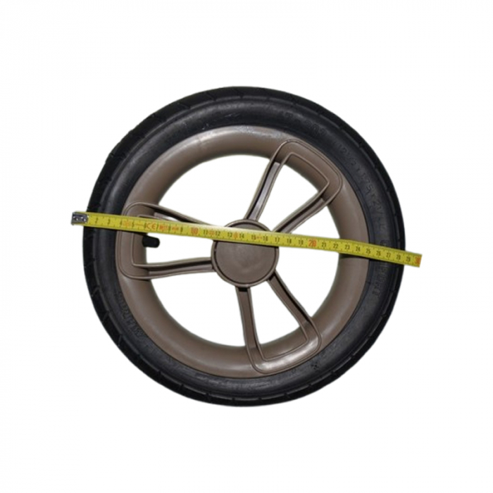 Roata spate pentru carucior, BabyActive RT1706-68, Negru [2]