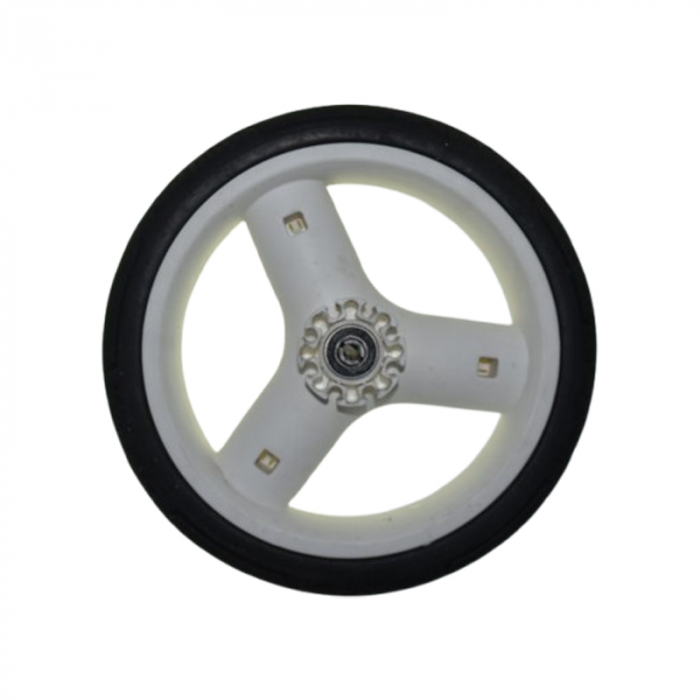 Roata spate pentru carucior, BabyActive RT1706-70, Alb [3]