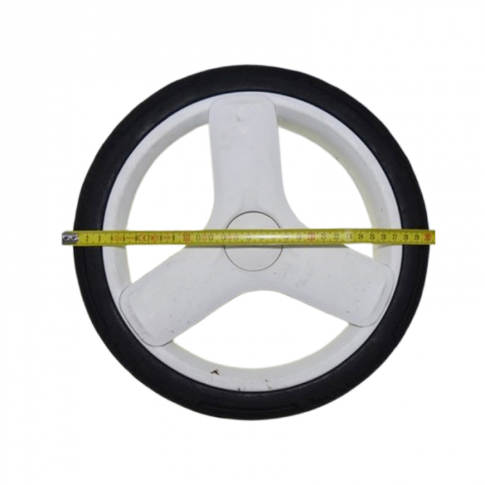 Roata spate pentru carucior, BabyActive RT1706-70, Alb [2]