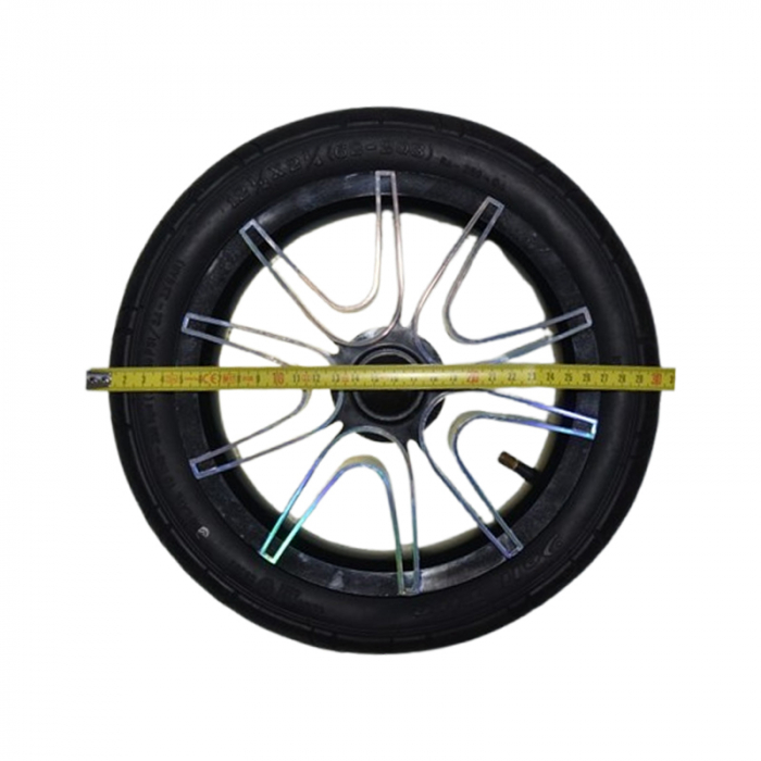 Roata spate pentru carucior, BabyActive RT1706-72, Negru [2]