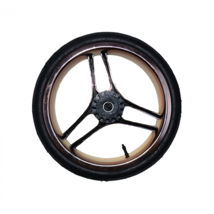 Roata spate pentru carucior, BabyActive RT1706-74, Negru [2]