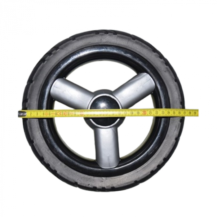 Roata spate pentru carucior, BabyActive RT1706-77, Negru [2]
