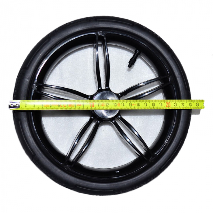 Roata spate pentru carucior BabyActive RTA-BA34, Negru [3]