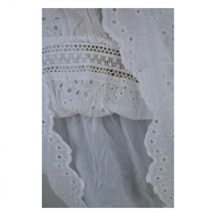 Rochie casual din bumbac, pentru fete, Mini Junior, R1385, Alb [3]