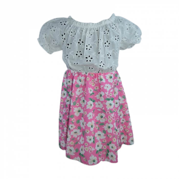 Rochie casual pentru fete, Lucky, LK169, Roz [3]