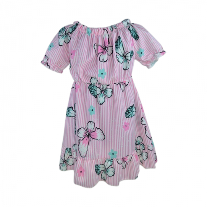 Rochie casual pentru fete, Lucky, LK2199, Roz [5]