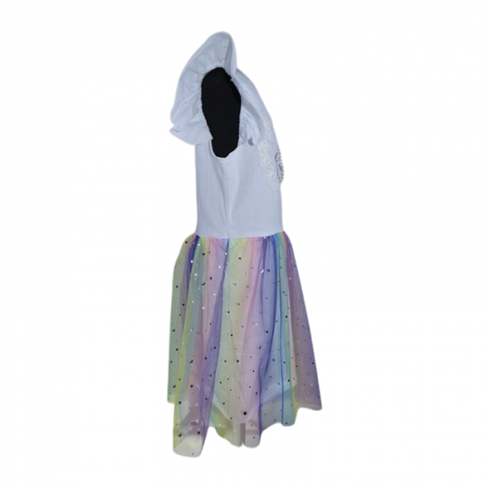 Rochie casual pentru fete, Lucky, LK2234A, Alb [3]