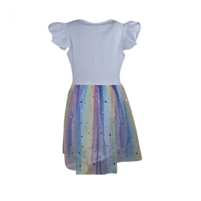 Rochie casual pentru fete, Lucky, LK2234A, Alb [4]