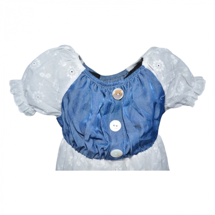 Rochie casual pentru fete, Lucky, LK24018, Alb [2]