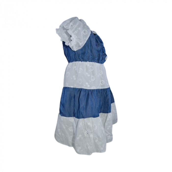 Rochie casual pentru fete, Lucky, LK24018, Alb [3]