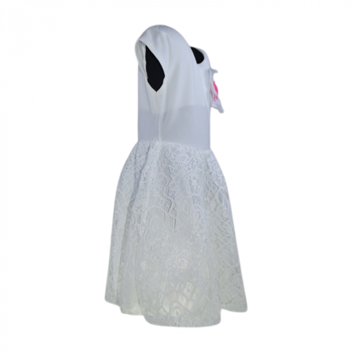 Rochie casual pentru fete, Lucky, LK725, Alb [3]