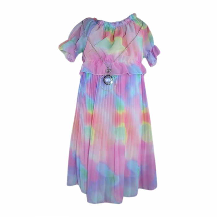 Rochie casual pentru fete, Lucky, LK543, Multicolor [1]
