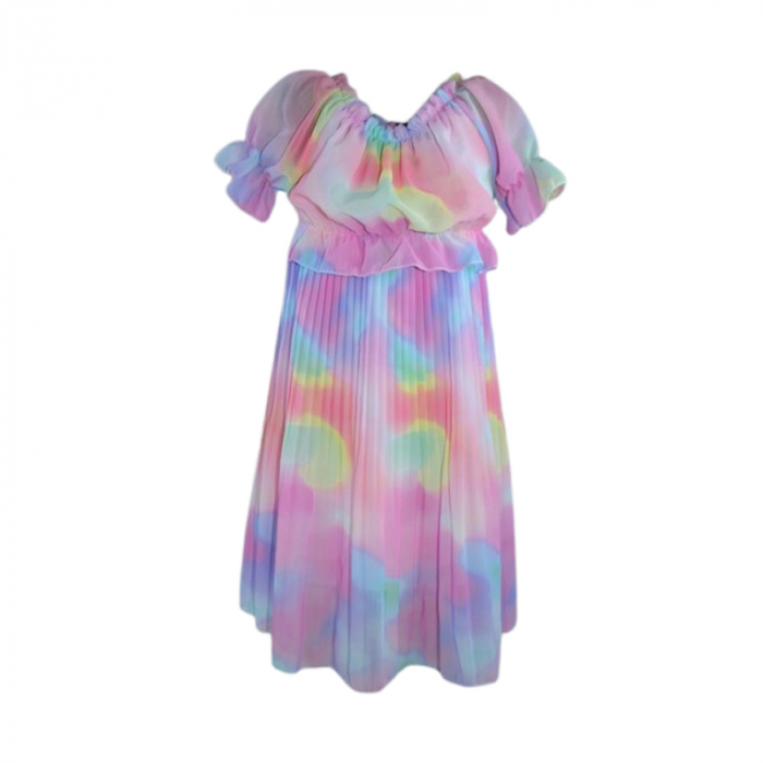 Rochie casual pentru fete, Lucky, LK543, Multicolor [5]