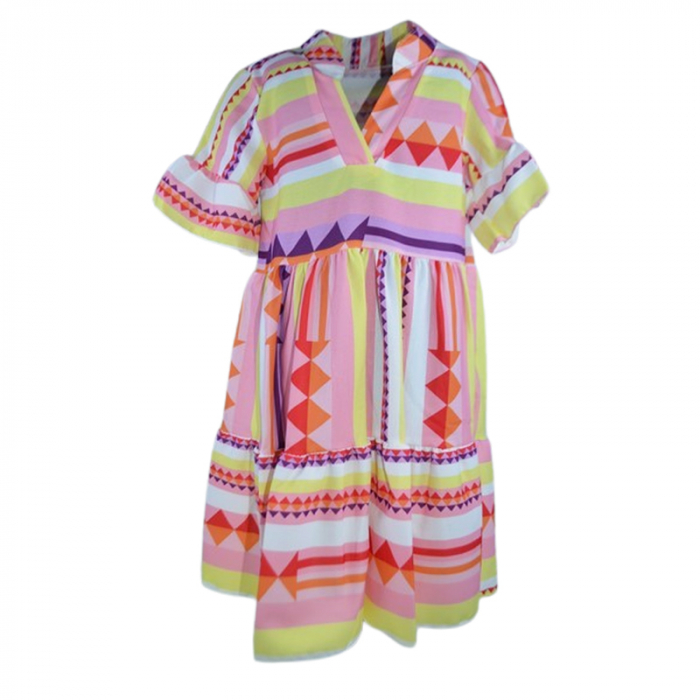 Rochie casual pentru fete, Lucky LK6352-2, Multicolor [1]
