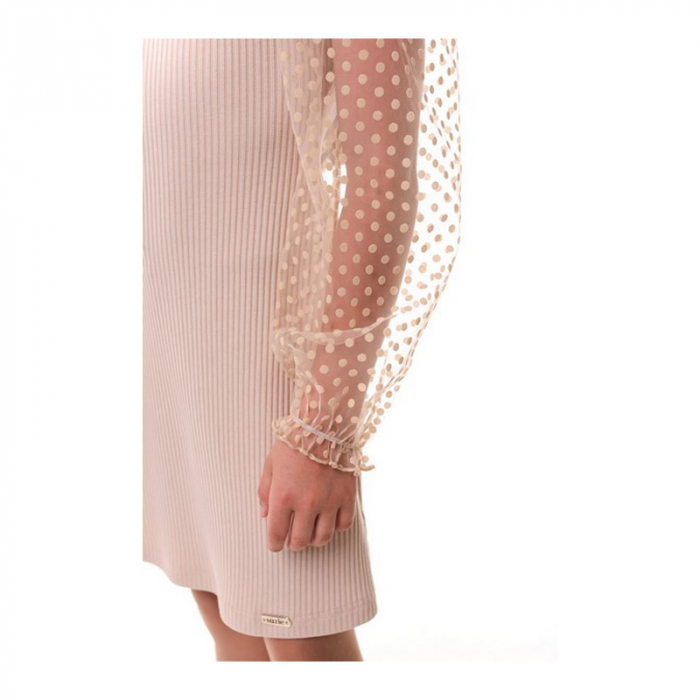Rochie casual pentru fete, Suzie, DR098-Y3F22, Crem [3]