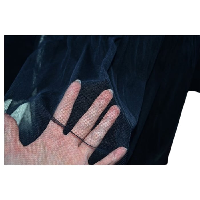 Rochie cu mânecă lungă, din bumbac, pentru fete, Atut 0611N-128, Negru [4]