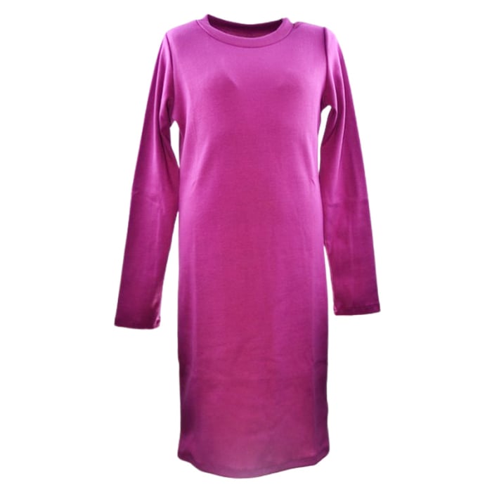 Rochie cu mânecă lungă, din bumbac, cu dungi, pentru fete, Atut 0959M-152, Mov [1]