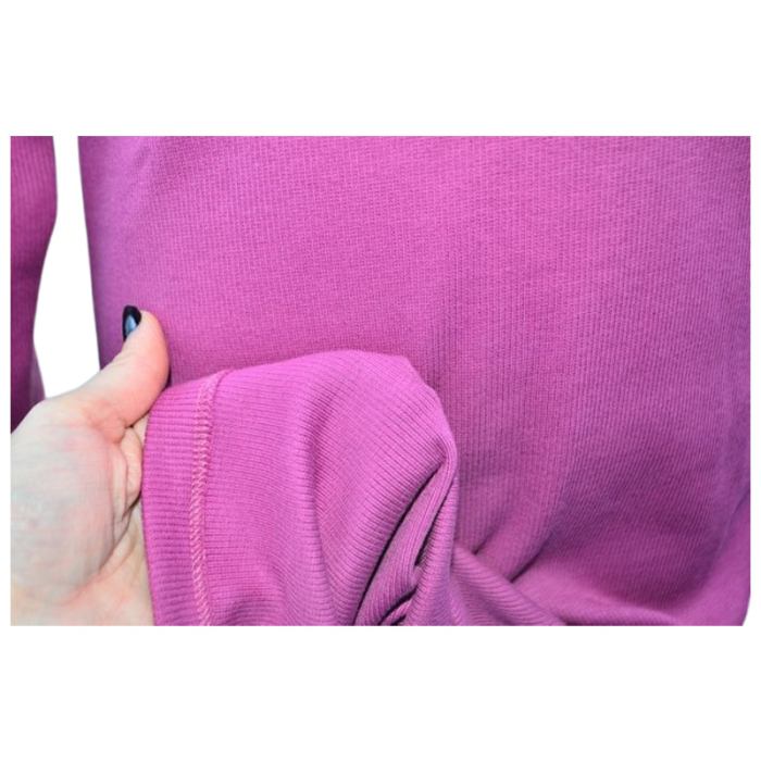 Rochie cu mânecă lungă, din bumbac, cu dungi, pentru fete, Atut 0959M-152, Mov [3]