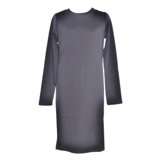 Rochie cu mânecă lungă, din bumbac, cu dungi, pentru fete, Atut 0959N-152, Negru [2]