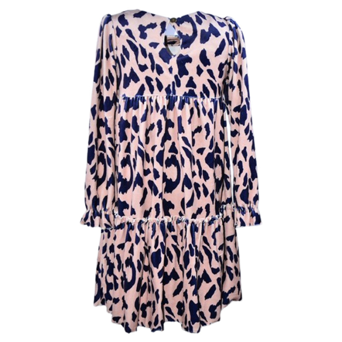 Rochie cu mânecă lungă, din catifea, cu brosa, pentru fete, Catherine R0311M5-128, Multicolor [2]