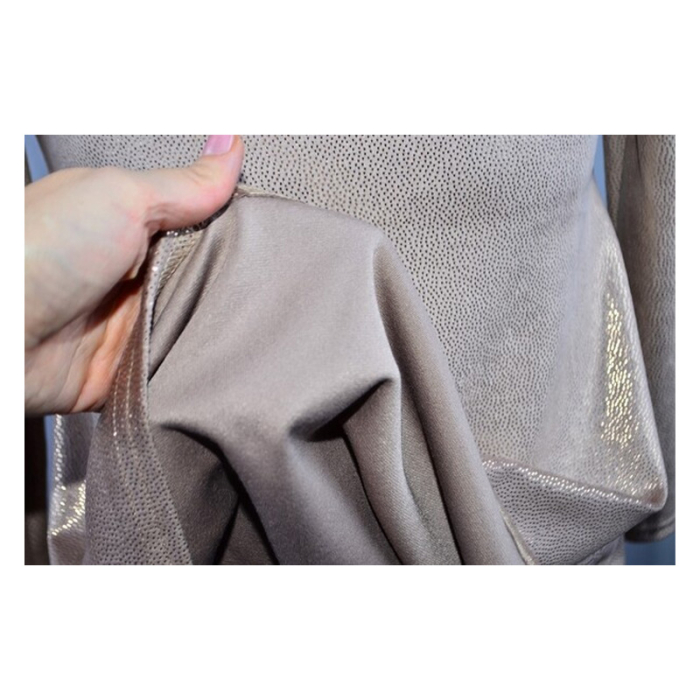 Rochie cu mânecă lungă, din catifea, cu sclipici, pentru fete, Catherine R0311R6-122, Roz [4]