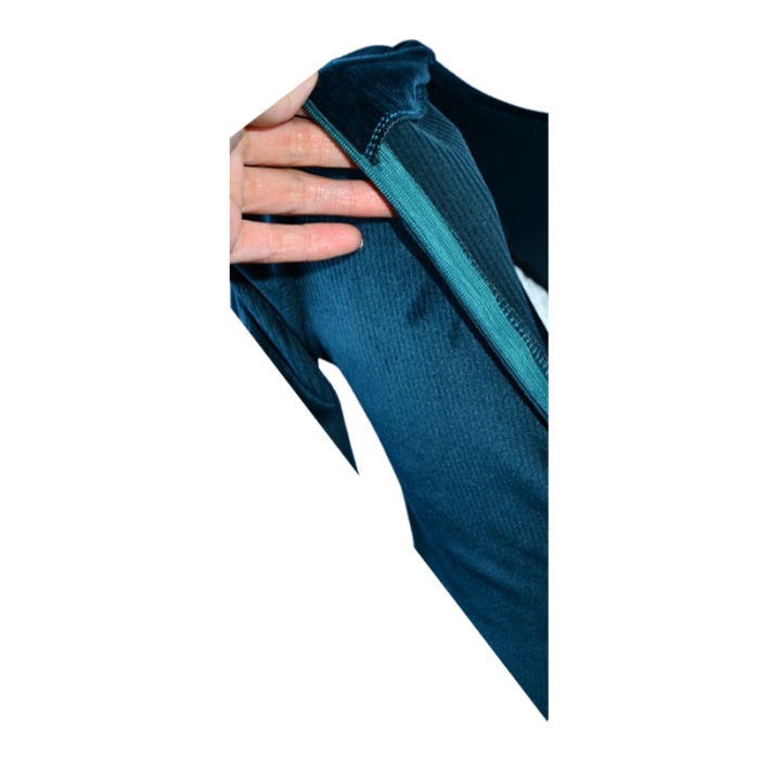 Rochie cu mânecă lungă, din catifea, pentru fete, Catherine R0311V, Verde [5]