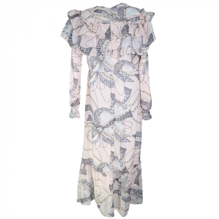 Rochie cu maneca lunga pentru fete CEFRI 0059, Roz [2]