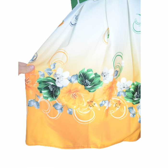 Rochie fara maneca si bolero pentru fete Sevval 17323, Multicolor [5]