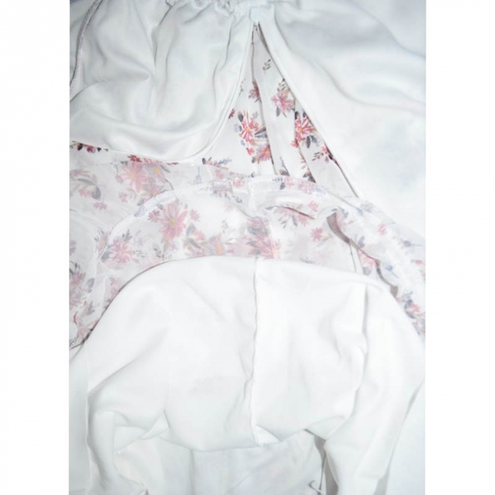 Rochie cu maneca lunga pentru fete CEFRI 0071-3, Alb [5]