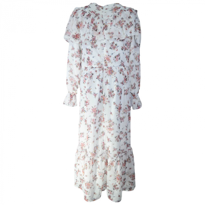 Rochie cu maneca lunga pentru fete CEFRI 0071-3, Alb [2]
