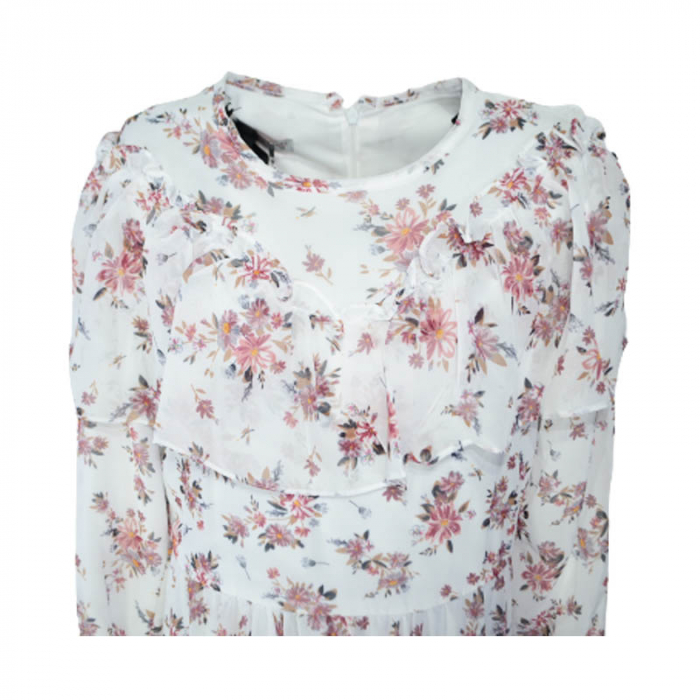Rochie cu maneca lunga pentru fete CEFRI 0071-3, Alb [3]