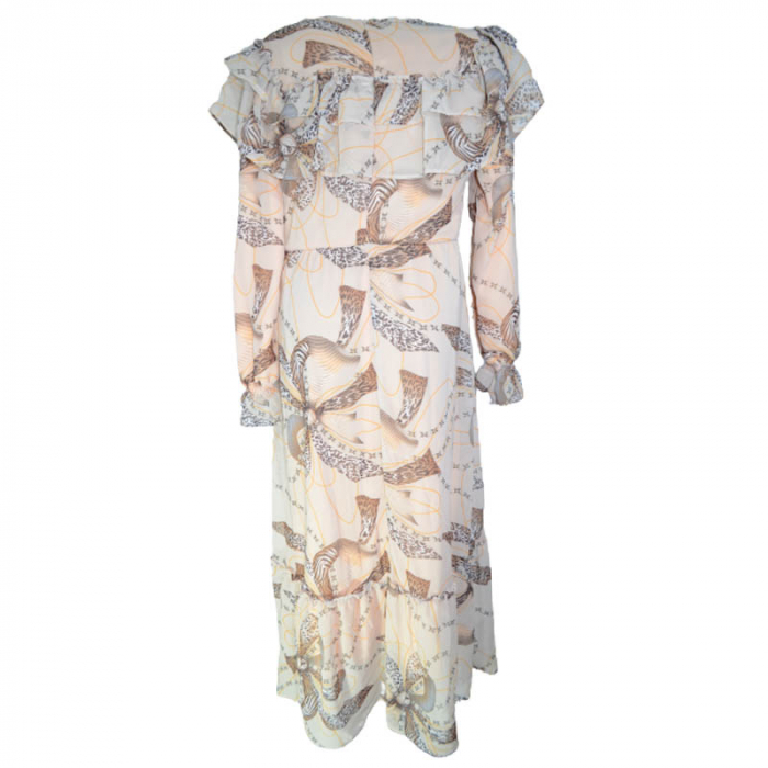Rochie cu maneca lunga pentru fete CEFRI 0059-1, Coral [2]