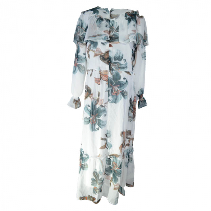 Rochie cu maneca lunga pentru fete CEFRI 0071-2, Multicolor [2]