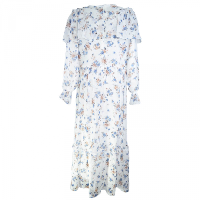 Rochie cu maneca lunga pentru fete CEFRI 0071-1, Alb [2]