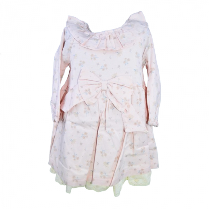 Rochie cu maneca lunga pentru fete Mini Junior 2193-1, Roz [1]