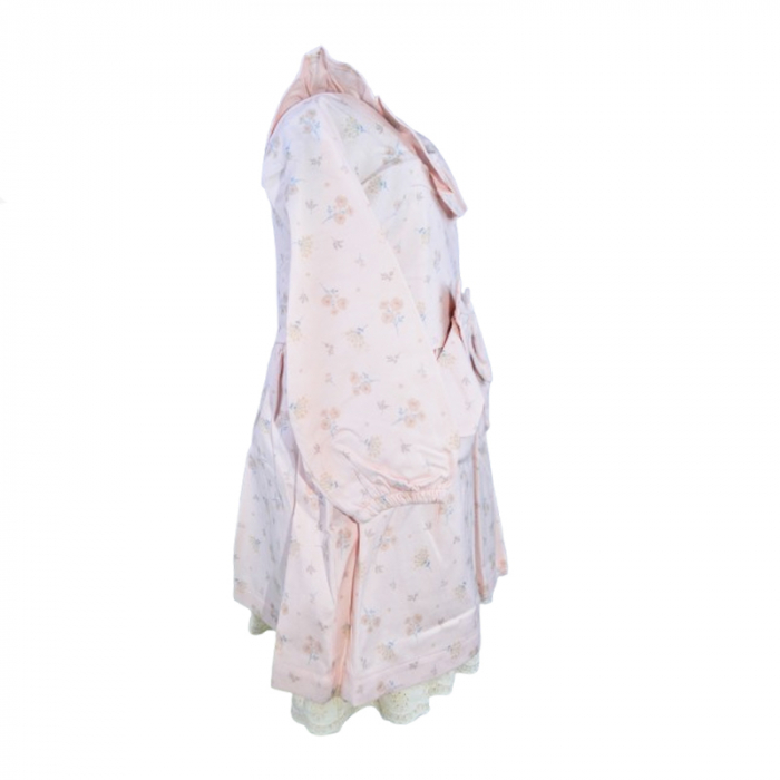 Rochie cu maneca lunga pentru fete Mini Junior 2193-1, Roz [2]